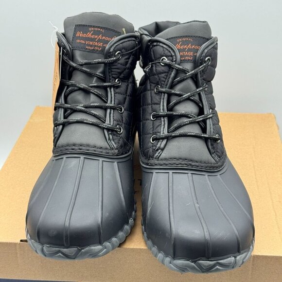 Weatherproof Vintage Aidan Quilted Black Duck Boots Thermolite Insulation 11 M - Picture 3 of 14